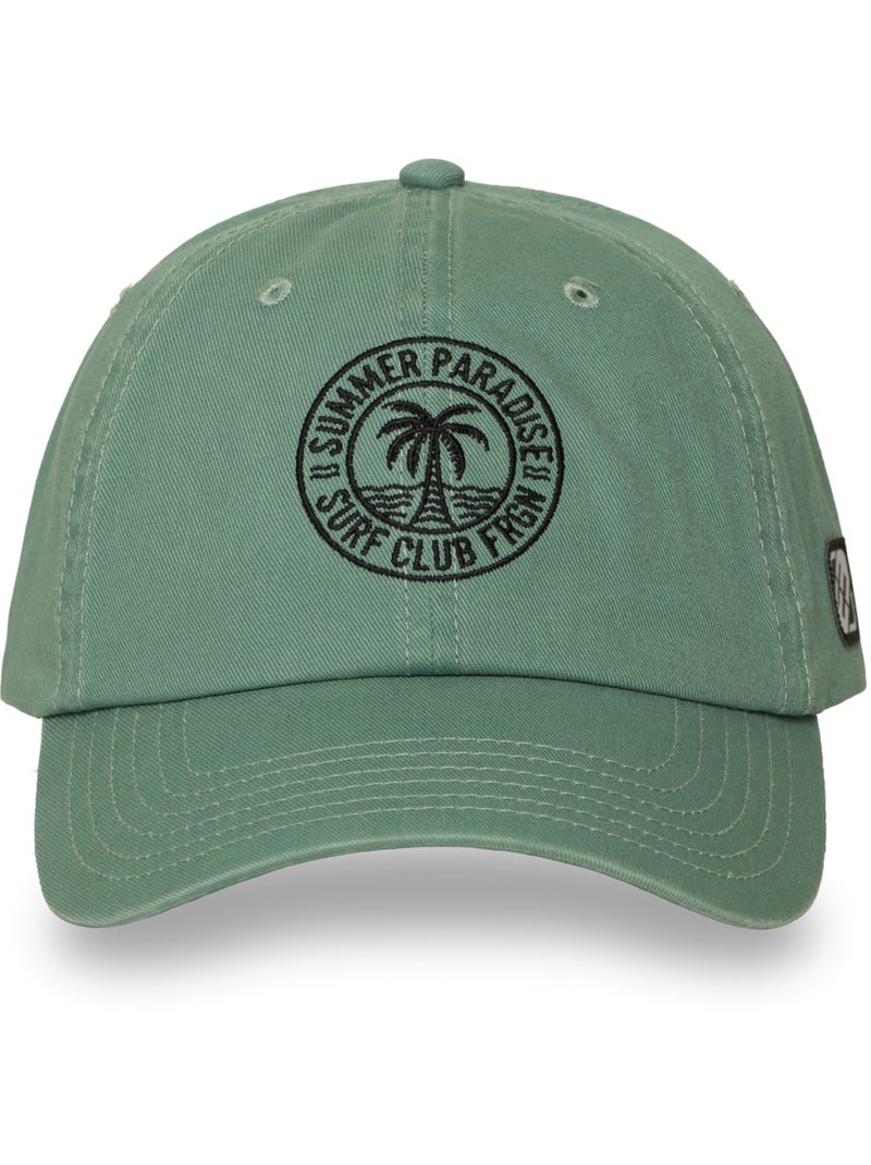 Casquette Dad cap en coton avec broderie Surf Club Freegun Vert - Kiabi