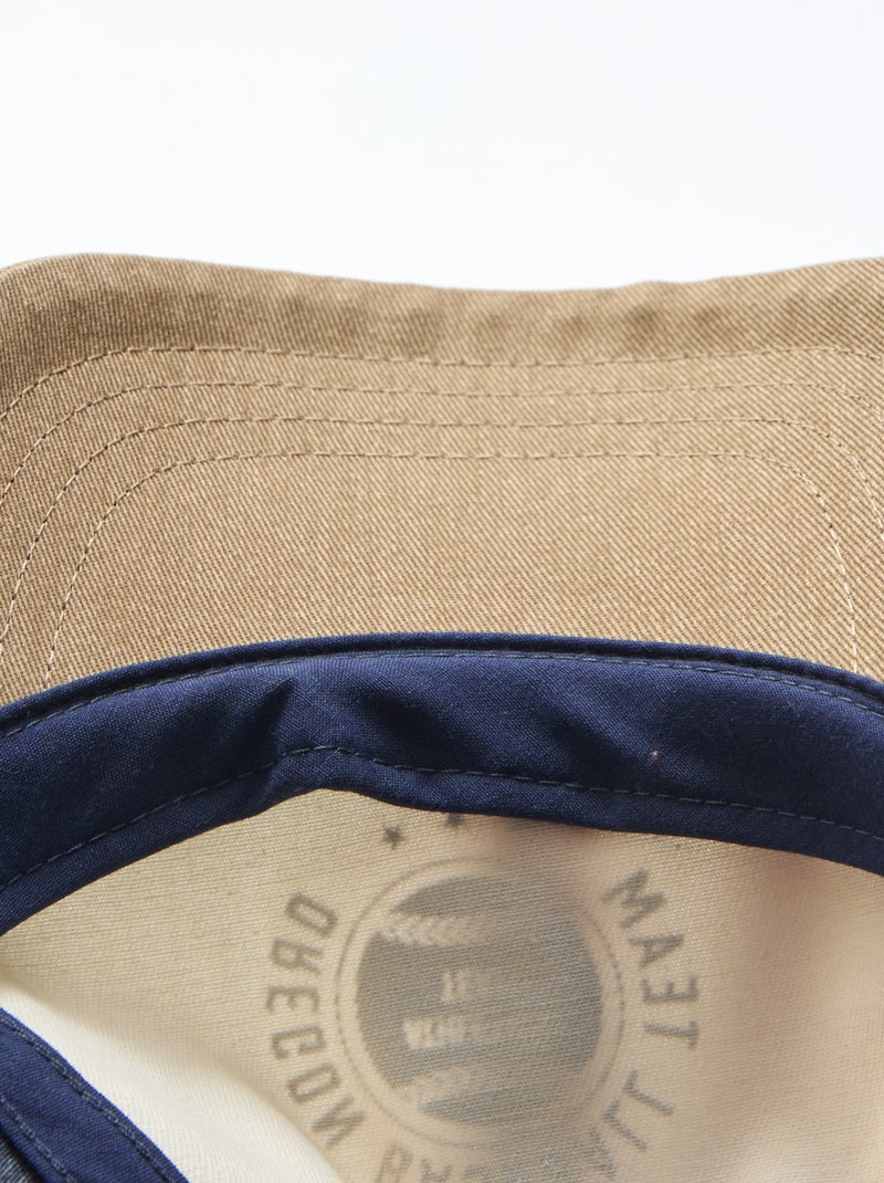 Casquette de baseball tricolore Bleu - Kiabi