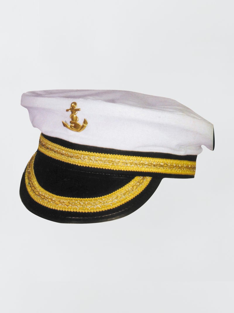 Casquette de 'Capitaine Marin' Blanc - Kiabi