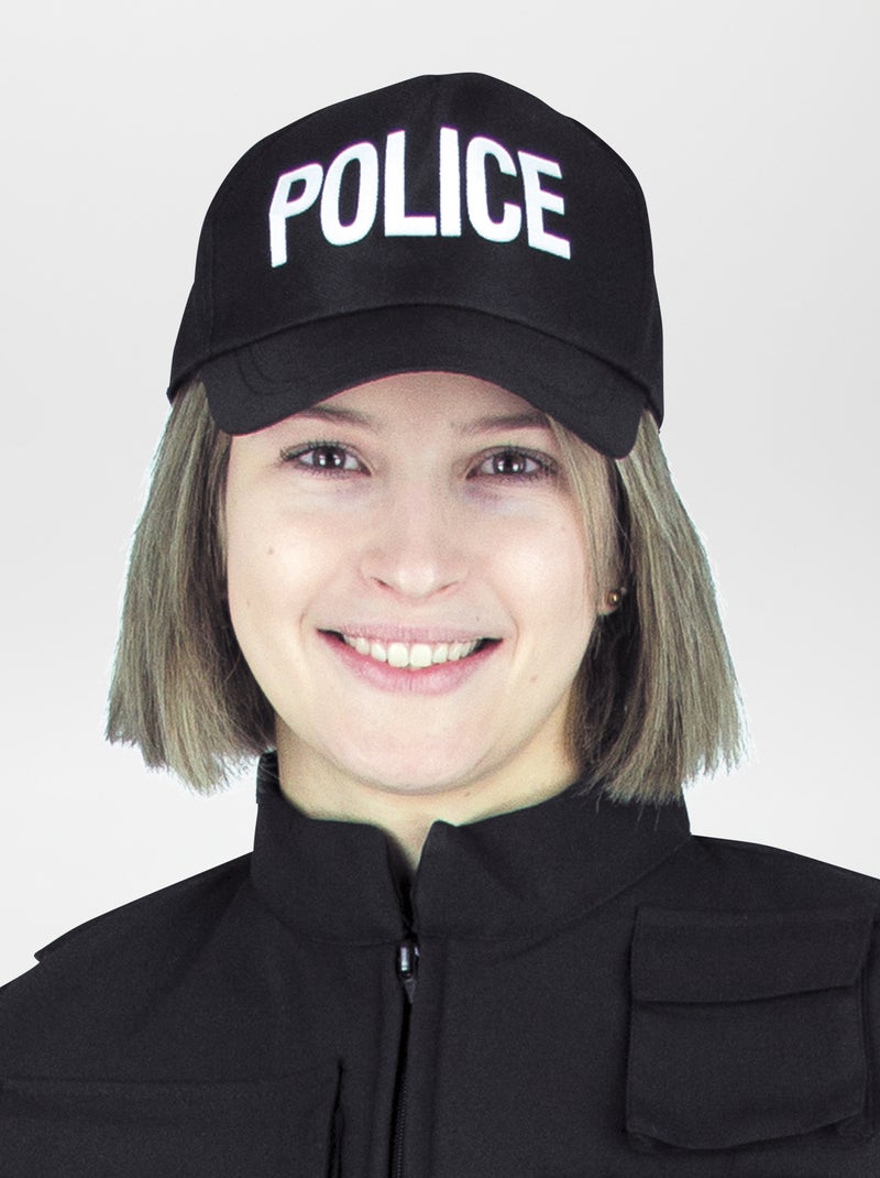 Casquette de police noir - Kiabi