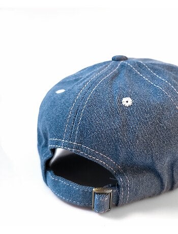 Casquette denim, coutures contrastantes - afibel