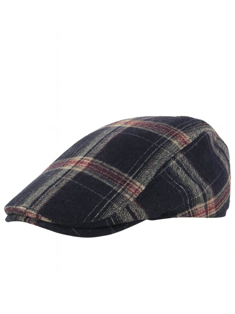 Casquette écossaise à carreaux EWAN Bleu marine - Kiabi