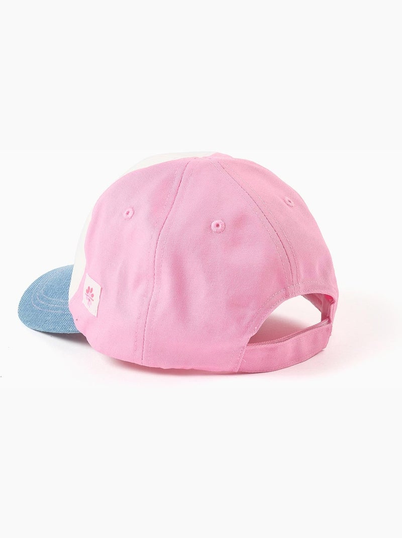 Casquette en coton avec bloque de couleurs Rose - Kiabi