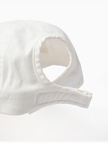 Casquette en coton avec étoile en jean