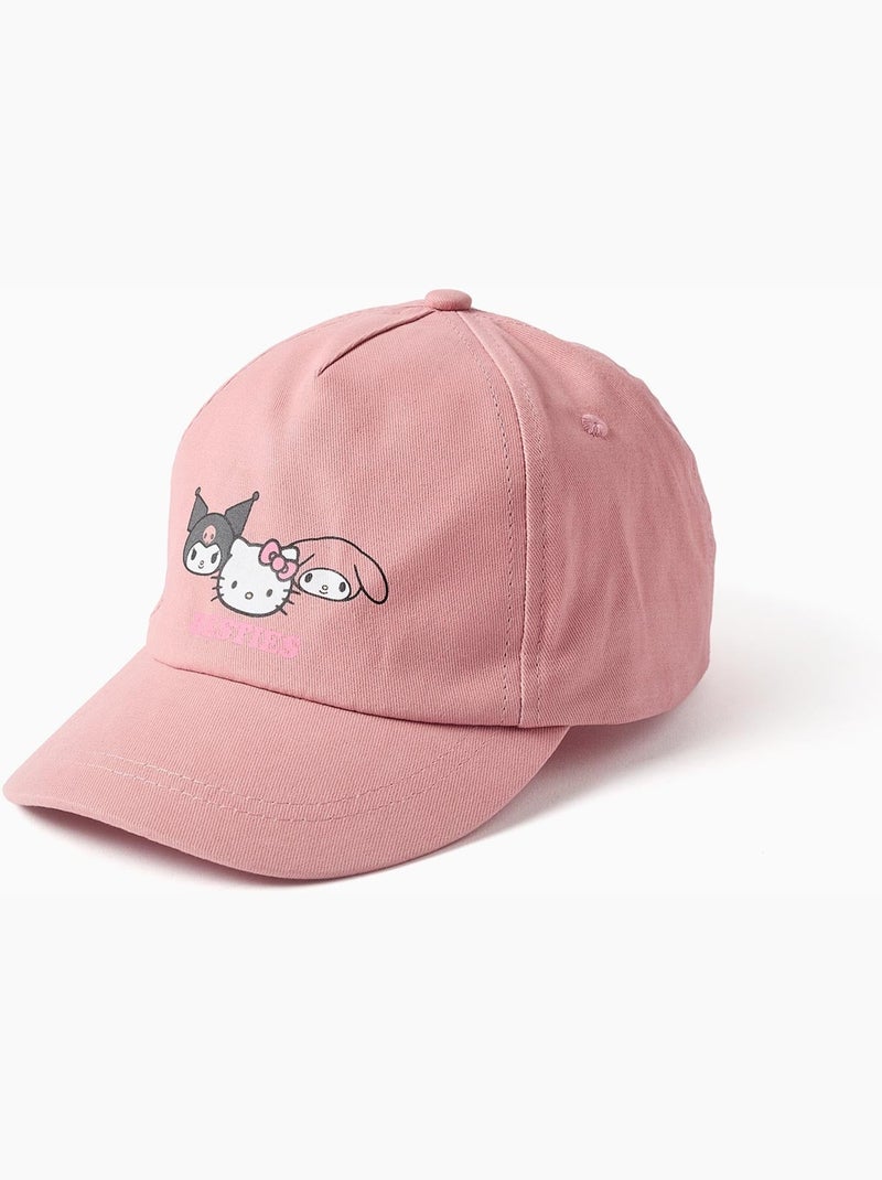 Casquette en coton avec imprimé Hello Kitty Rose clair - Kiabi
