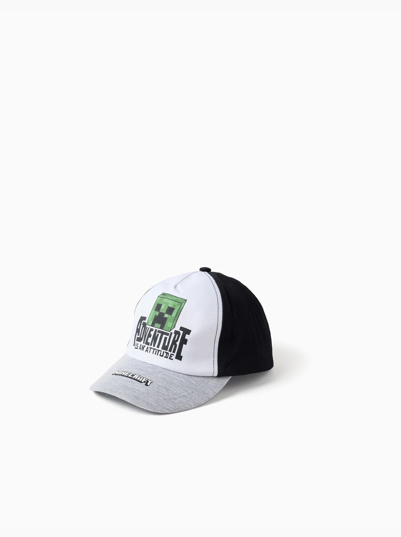 Casquette en coton avec imprimé Minecraft Noir Noir - Kiabi
