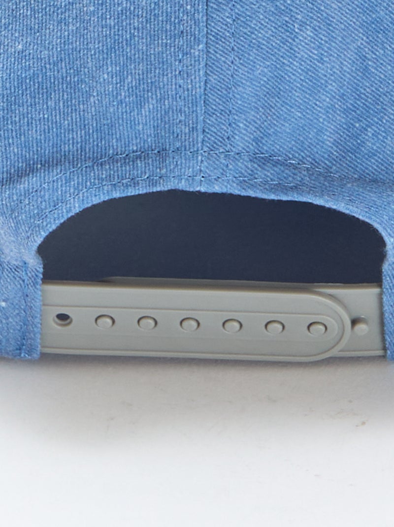 Casquette en denim avec inscription Bleu - Kiabi
