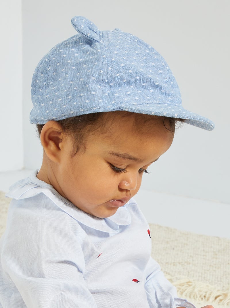 Casquette en denim bleu - Kiabi