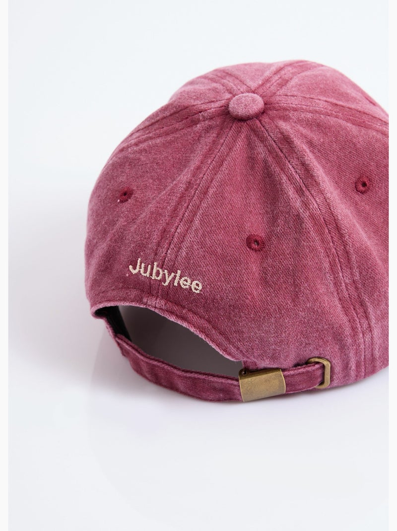 Casquette en denim used, broderie c¿ur - afibel Bordeaux - Kiabi