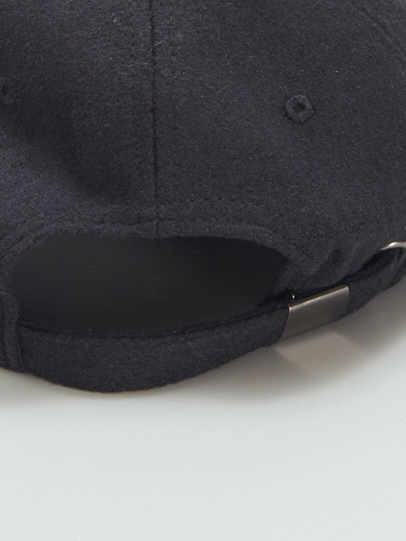 Casquette en simili - noir - Kiabi - 7.00€