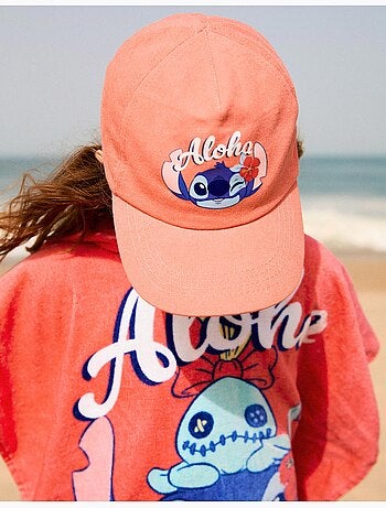 Casquette en sergé de coton avec imprimé Stitch