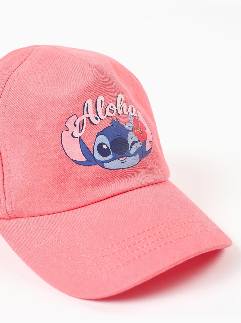 Casquette en sergé de coton avec imprimé Stitch Rose - Kiabi