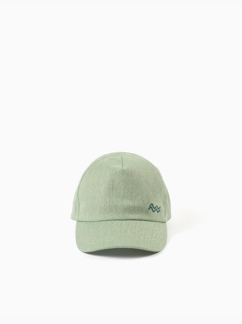 Casquette en sergé de coton avec vagues brodées - Kiabi