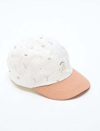 Casquette en tissu à motifs