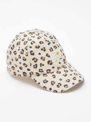 Casquette en toile à motif