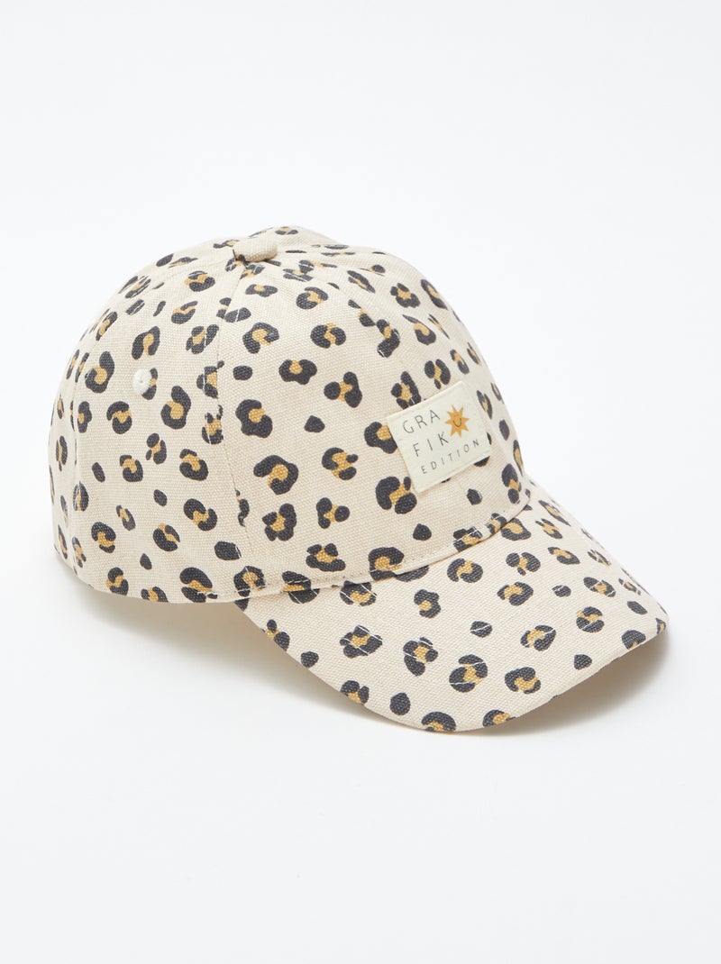 Casquette en toile à motif BEIGE - Kiabi