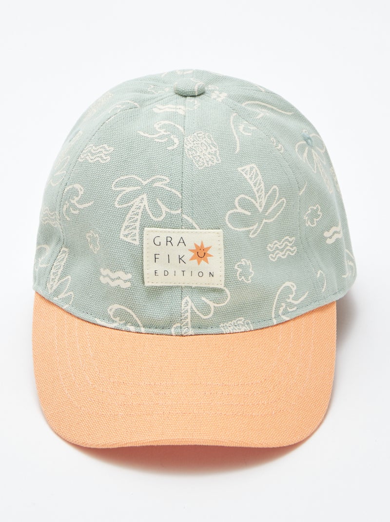 Casquette  en toile à motif BLEU - Kiabi