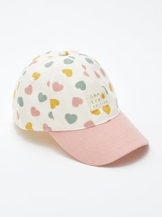 Casquette en toile à motif