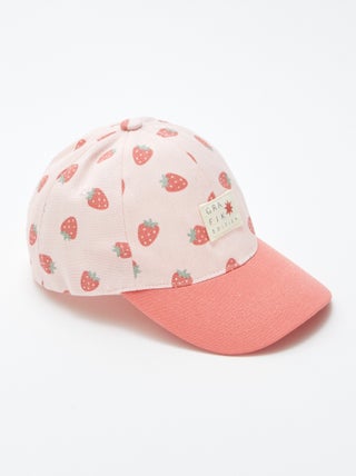 Casquette en toile à motif