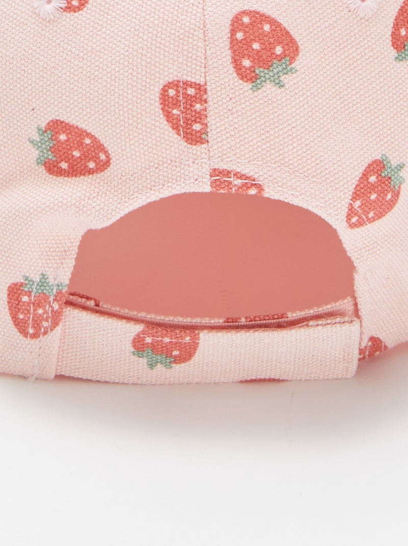 Casquette en toile à motif ROSE - Kiabi