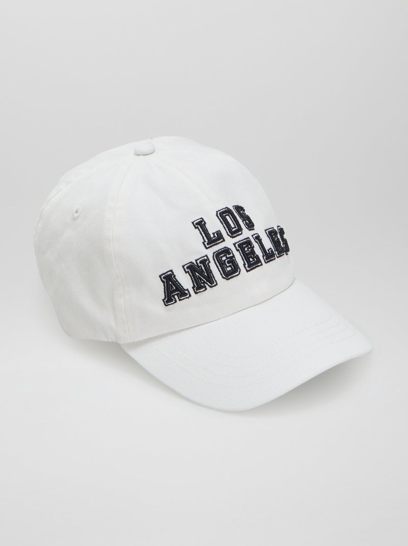 Casquette en toile Blanc - Kiabi