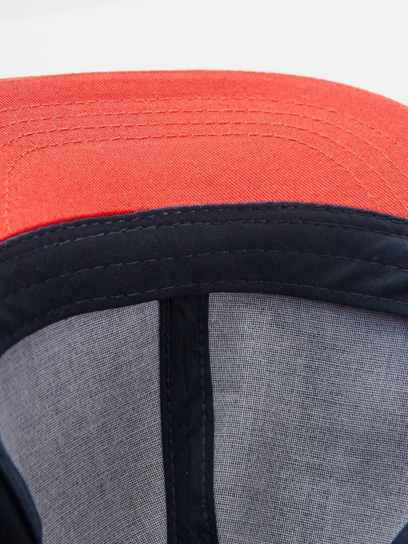 Casquette en toile Bleu/rouge - Kiabi