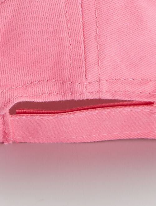 Casquette enfant fille rose Singe suspendu à la Liana n.116 réglable à
