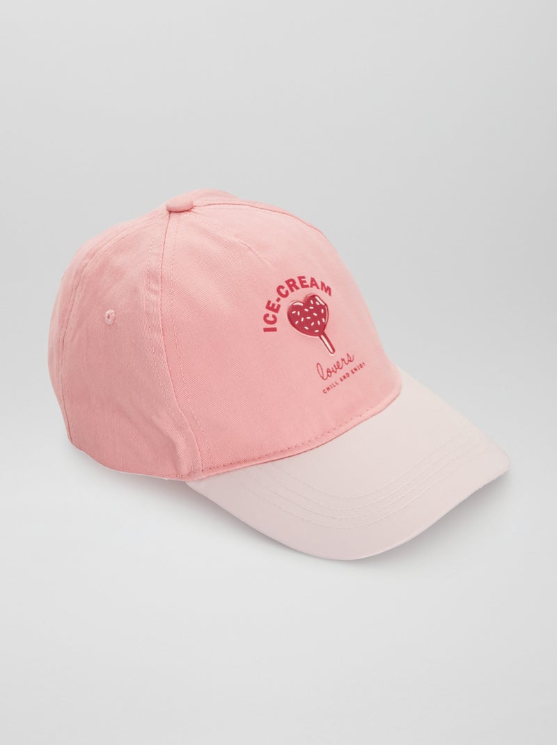 Casquette en toile Rose - Kiabi