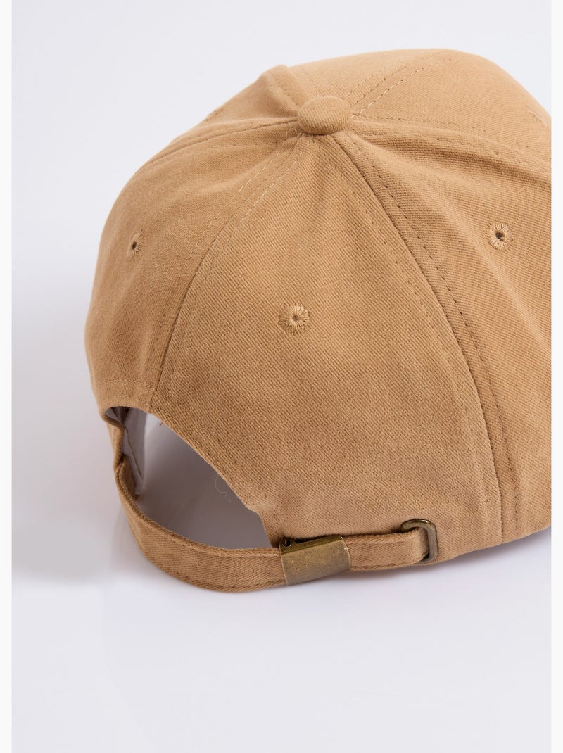 Casquette en twill uni, broderie lettre - AFIBEL Camel - Kiabi