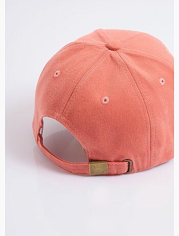 Casquette en twill uni, broderie lettre - afibel