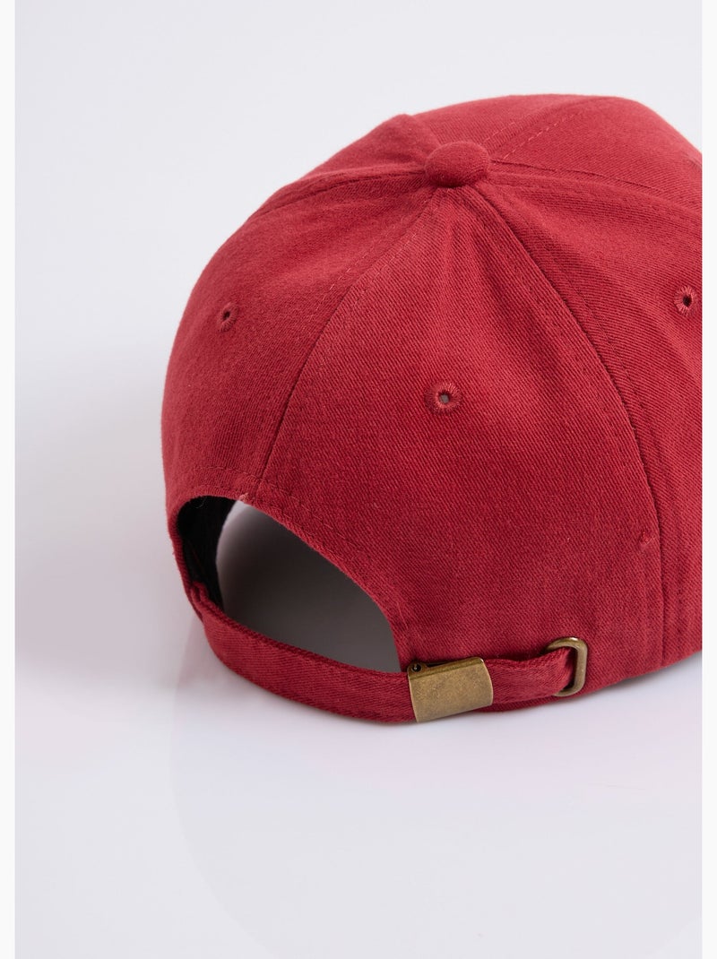 Casquette en twill uni, broderie lettre - AFIBEL Rouge - Kiabi