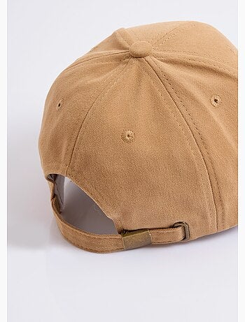 Casquette en twill uni, broderie lettre