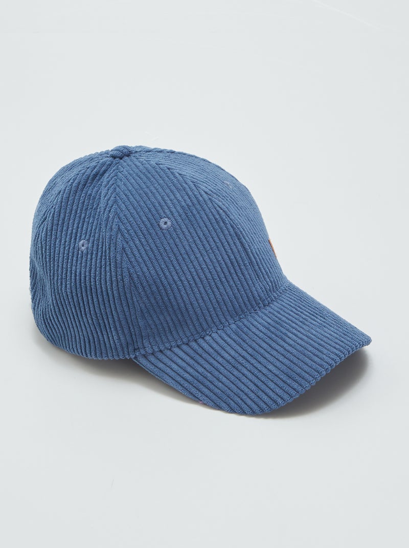 Casquette en velours Bleu - Kiabi