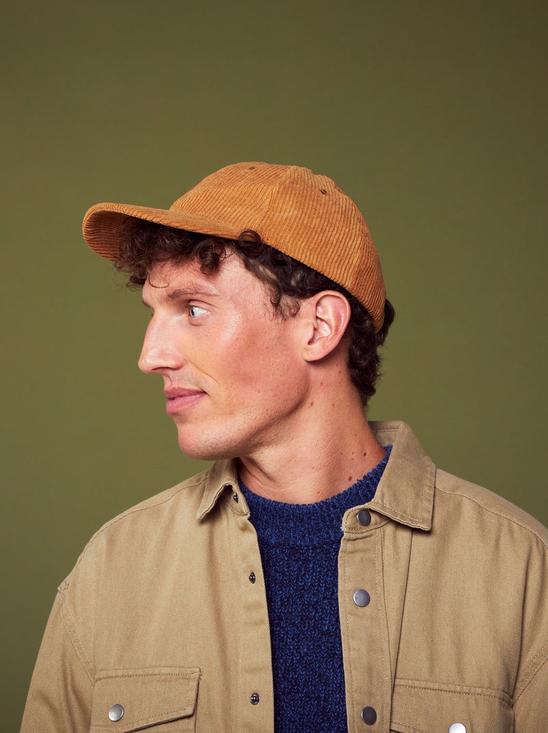 Casquette en velours réglable Beige - Kiabi