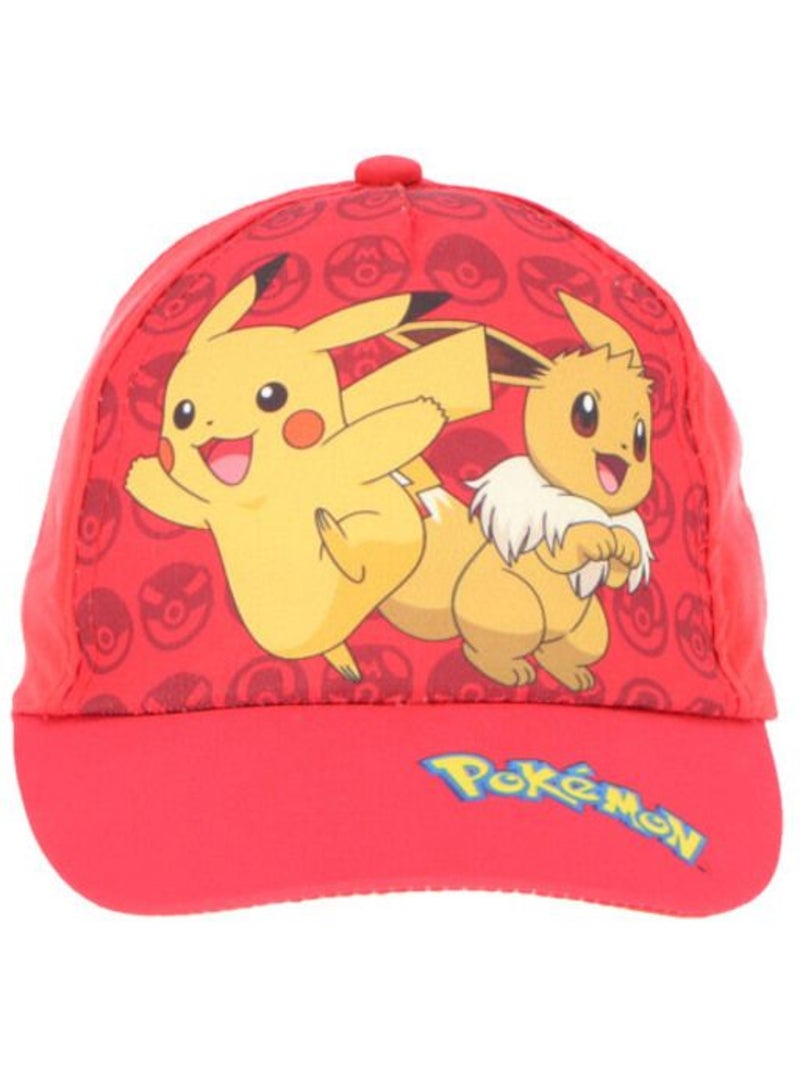 Casquette enfant - 100% coton - pikachu pokémon Rouge - Kiabi