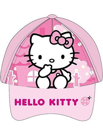 Casquette enfant - hello kitty - modèle hello kitty - taille 53 cm - rose - légère et respirante