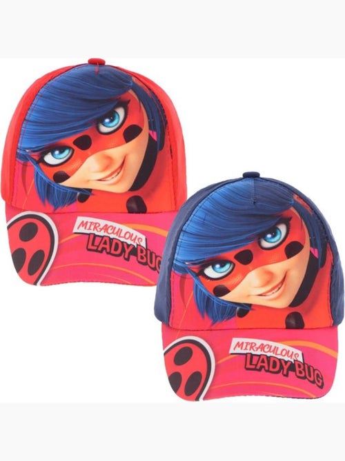 Casquette enfant - miraculous ladybug - bleu - 100% polyester - 100% coton - taille ajustable - Kiabi