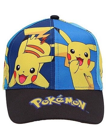 Casquette enfant - réglable, motifs colorés - pikachu pokémon
