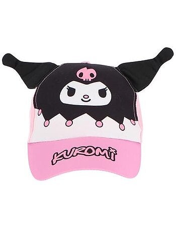 Casquette enfant - réglable, oreilles 3d - kuromi hello kitty