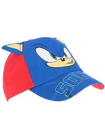 Casquette enfant - réglable, oreilles 3d - sonic the hedgehog
