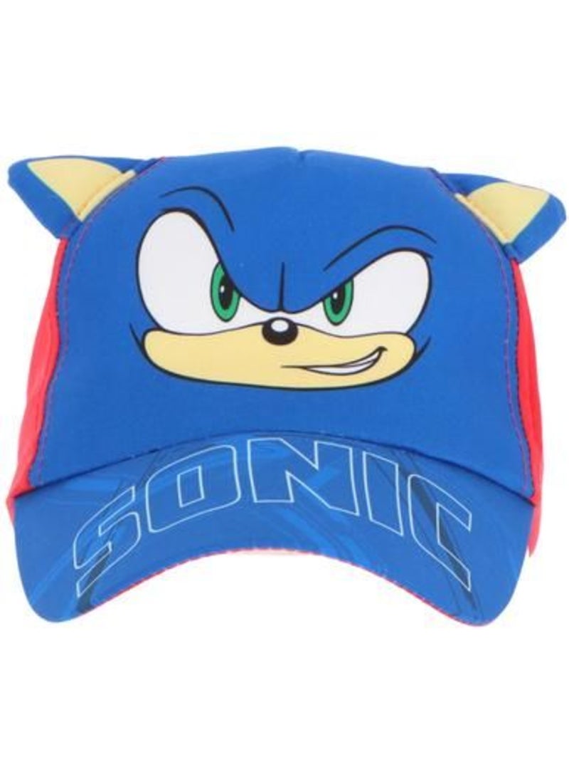 Casquette enfant - réglable, oreilles 3d - sonic the hedgehog Bleu - Kiabi
