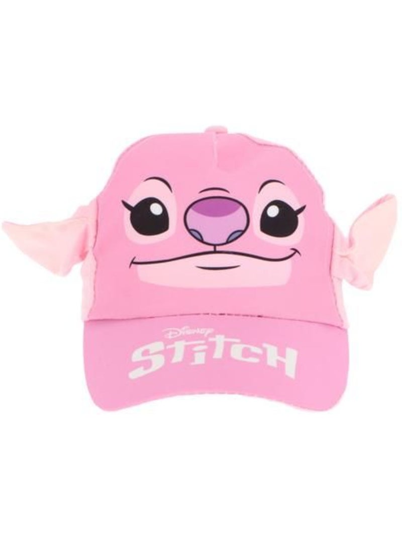 Casquette enfant - réglable, oreilles 3d cousues - angel lilo & stitch disney Rose - Kiabi