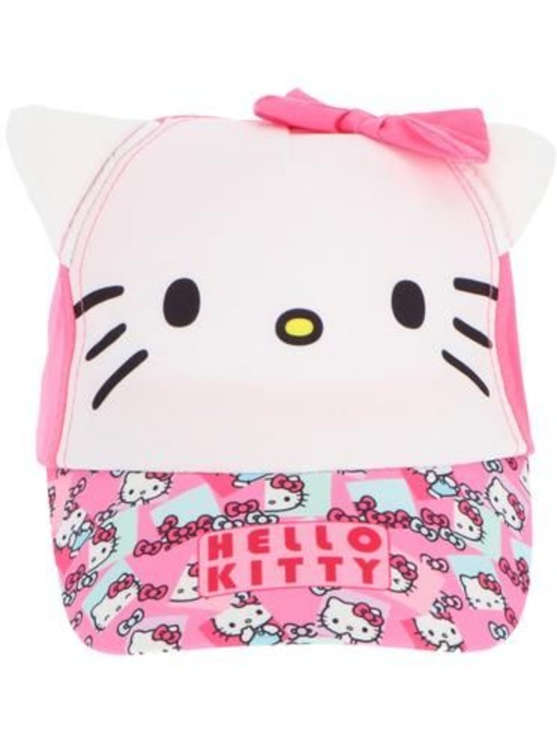 Casquette enfant - réglable, oreilles 3d et visière solaire - hello kitty Rose - Kiabi