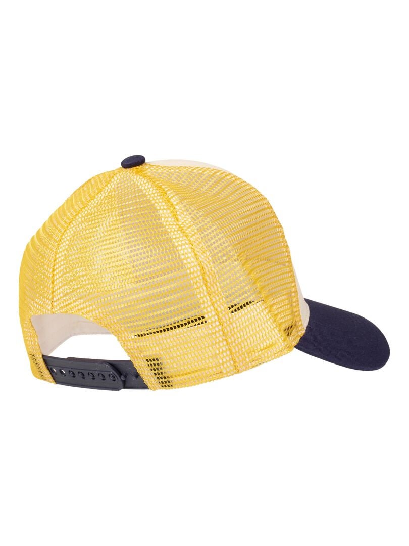 Casquette Snapback Vintage Blue Angels - Dos Maille - Patch Brodé Bleu Et Jaune - Taille Réglable