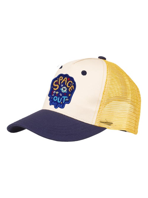 Casquette Enfant 4-8 ans patch Jaune/Bleu - Kiabi