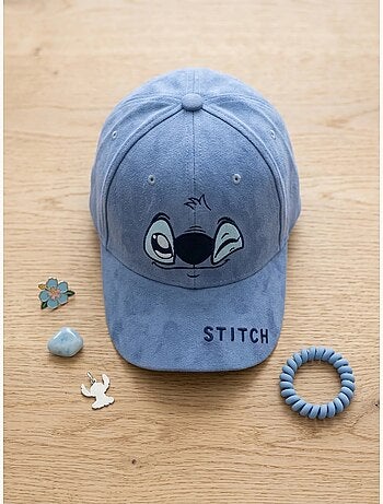 Casquette enfant à pois visière réglable Stitch Disney