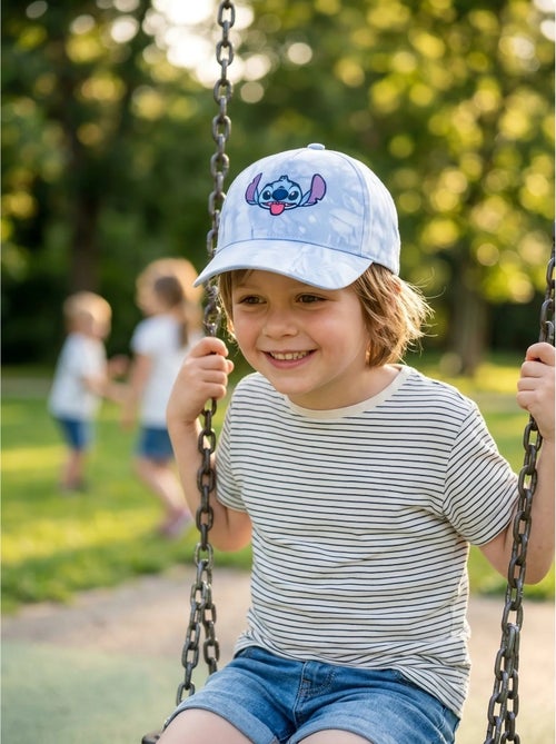 Casquette enfant réglable en coton brodé stitch disney - Kiabi