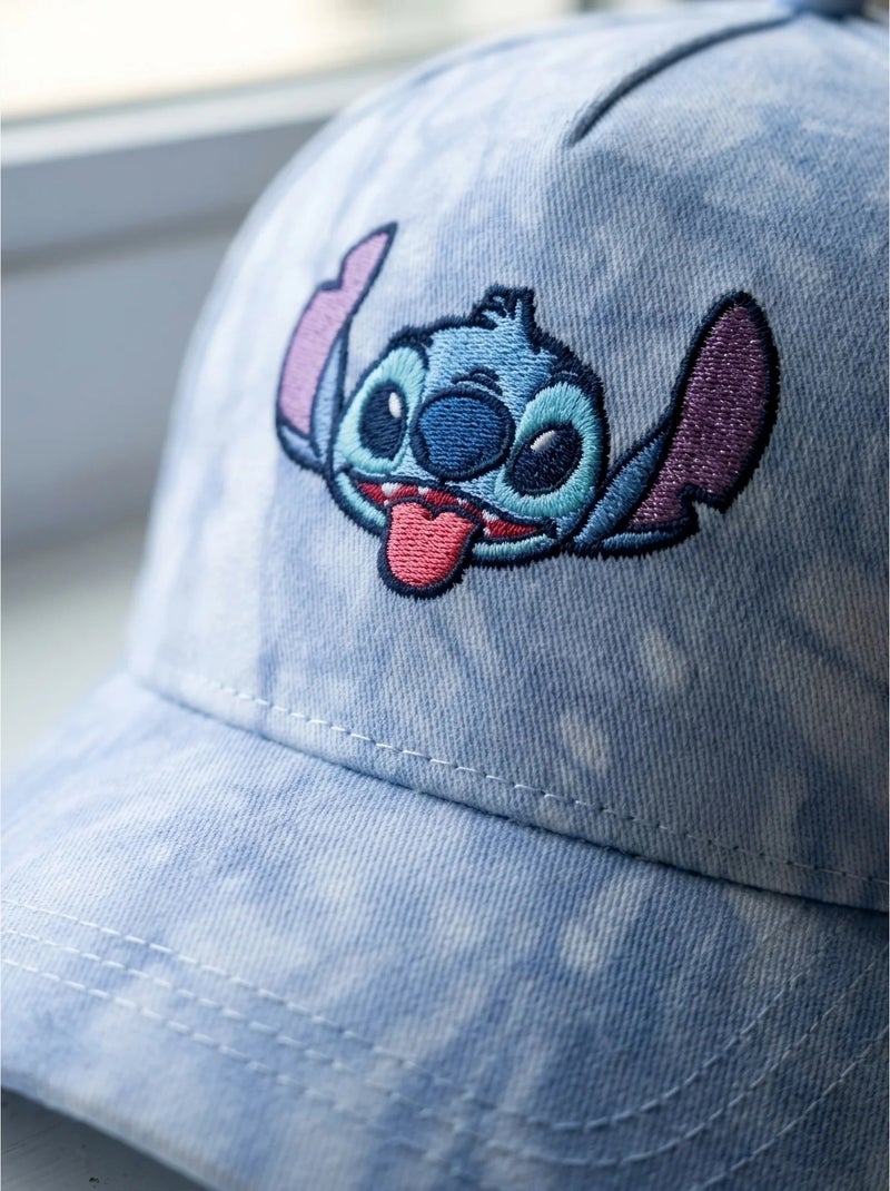 Casquette enfant réglable en coton brodé stitch disney Bleu - Kiabi