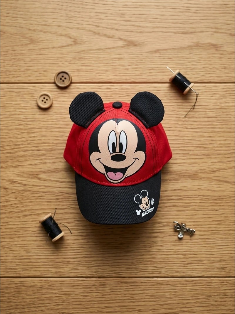 Casquette enfant réglable en coton Mickey Disney Rouge - Kiabi