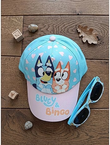 Casquette et lunettes de soleil enfant en coton Bluey BBC Studios